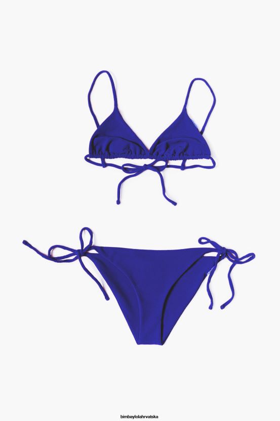 Bimba Y Lola teksturirani trokutasti bikini plava H4LBZH887 odjeća